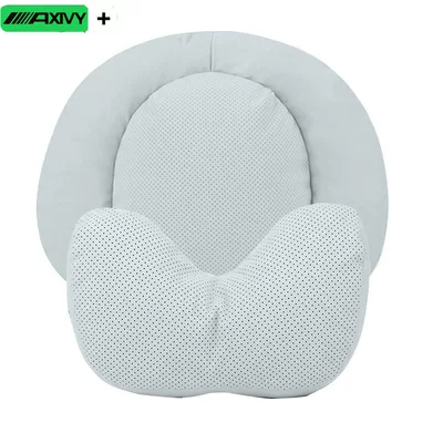 Waist support | headrest, neck pillow, and lumbar - two-year-warranty-1-set-of-car-grade-suede-no-1-lumbar-support-u-shaped-pillow-perforated-in-gt-gray