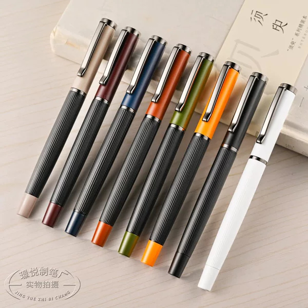 Wholesale Morandi color metal signature pen business meeting gift pen advertising pen ball pen can process logo
