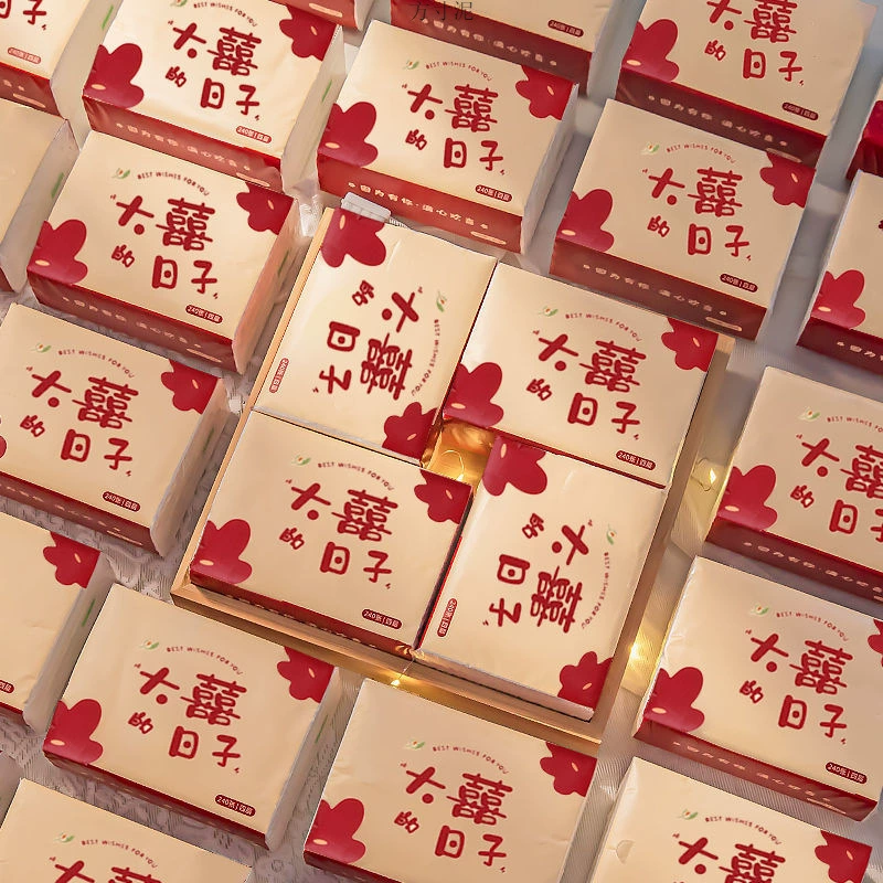 Свадебная помолвка счастливые слова бумажные бумажные полотенца свадебные принадлежности