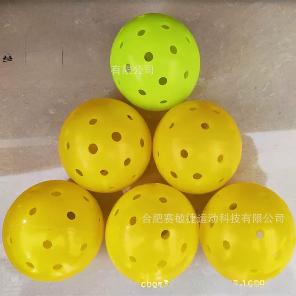 40-hole rotational plastic welding ball hole ball large small hole pick ball pickleball meet multi-color indoor and outdoor ball