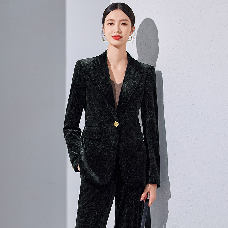 Elite apricot classic suit