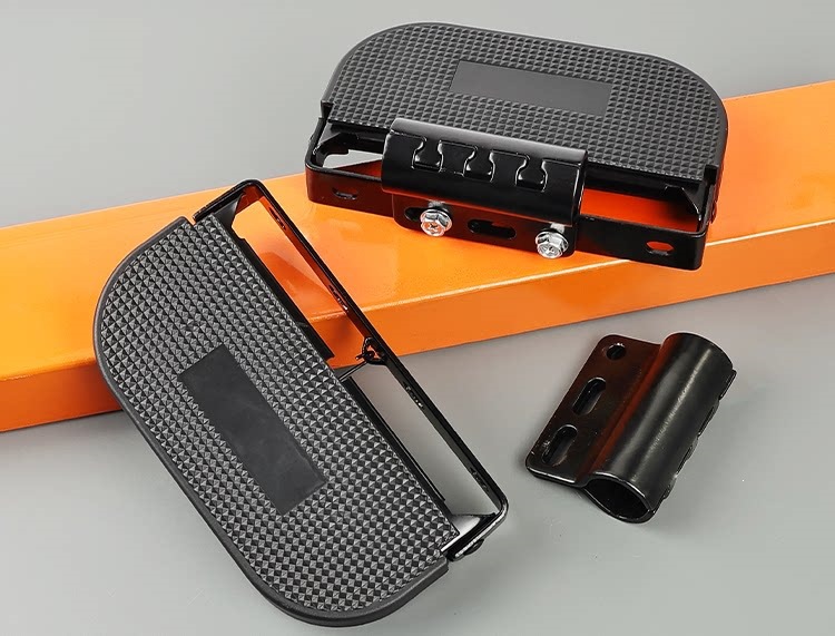 Electric Scooter Protective Bar with Added Folding Foot Pedals, Modified for Delivery Bikes, Enlarged Footrests Suitable for Ninebot Black Knight Smart