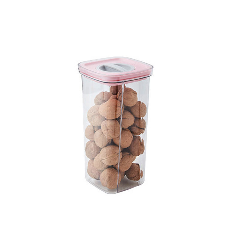 穀物回転蓋缶詰ドライフルーツスナック軽食保存ボックス PET プラスチック食品グレードの密封缶|undefined