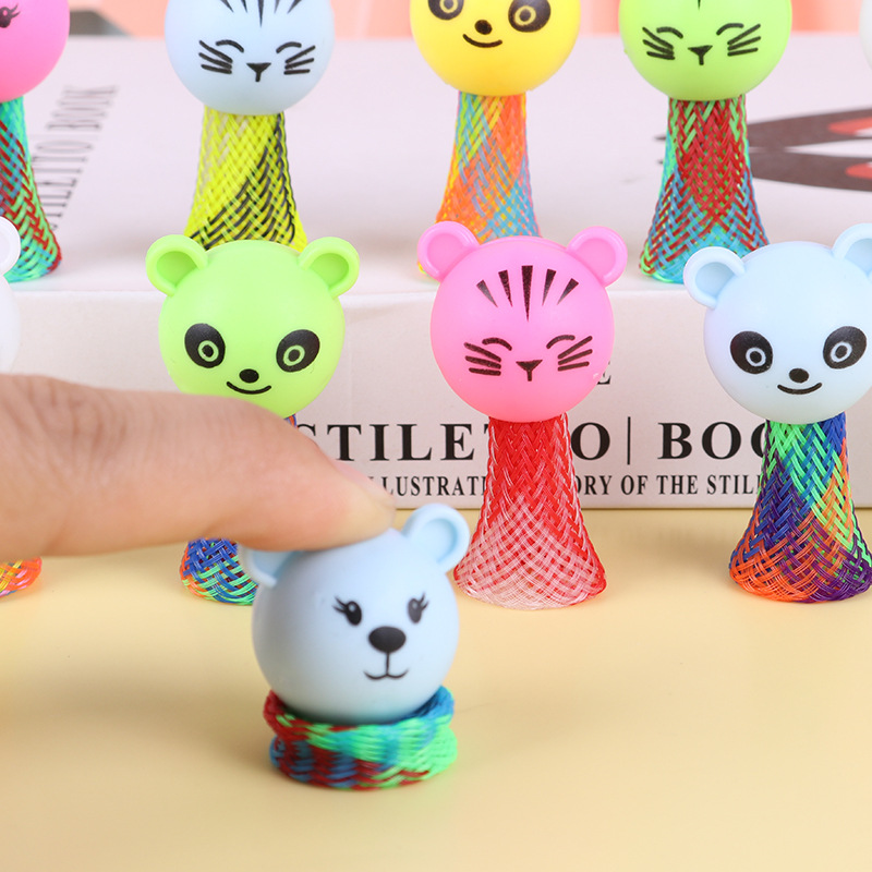 Cabeza de animal pequeño rebote villano salto salto elfo descompresión Eva primavera hombre juguetes para niños juguetes transfronterizos descompresión