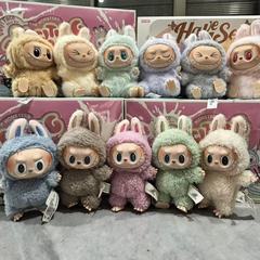 【越境】ラブブ バブル ラブブ マカロン 座りパーティー 第一世代 第二世代 三世代 ビニールぬいぐるみ 男性