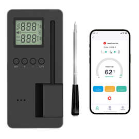 新品智能无线蓝牙烧烤烤肉温度计带APP数显肉类温度计家用厨房