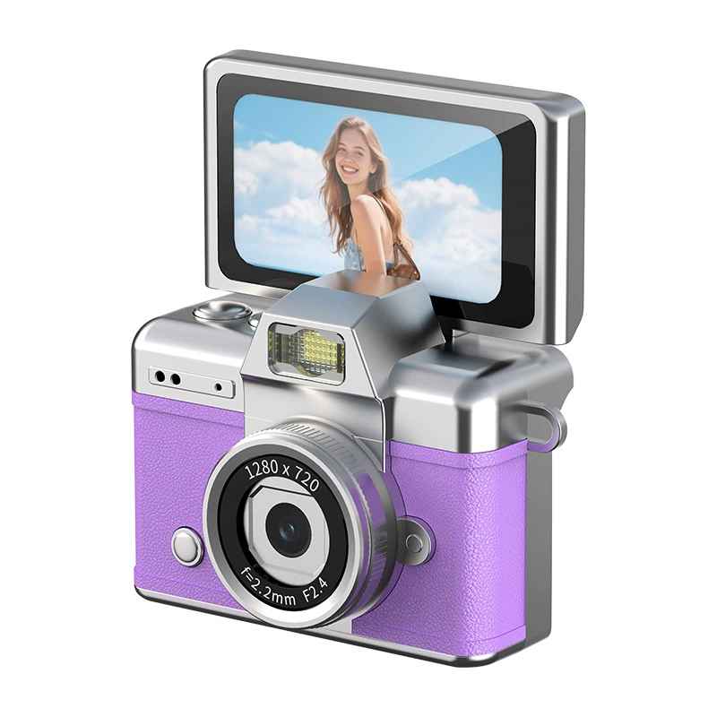 CCD digital camera new student self-portrait video vlog camera flip screen high-definition thumb mini camera