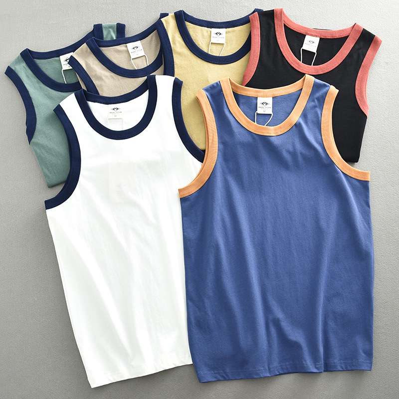 Cotton thin T-shirt sleevless
