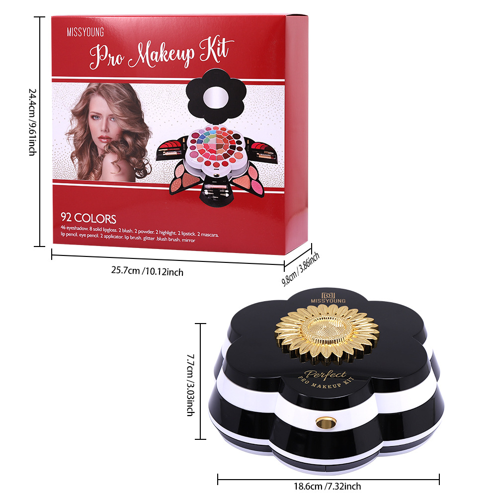 Wholesale of cross-border cosmetics, Amazon, European and American pearlescent and matte eyeshadow, blush, high-gloss lipstick, cosmetics and makeup sets undefined