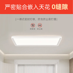 高端大氣客廳吸頂燈led超亮簡約現代極簡長方形主燈中山燈具智能