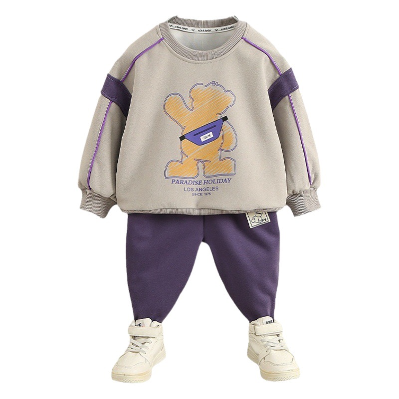 Conjunto de Sudadera para Niños 4236, Ropa Deportiva Infantil Nueva 2026, Estilo Moderno para Primavera y Otoño