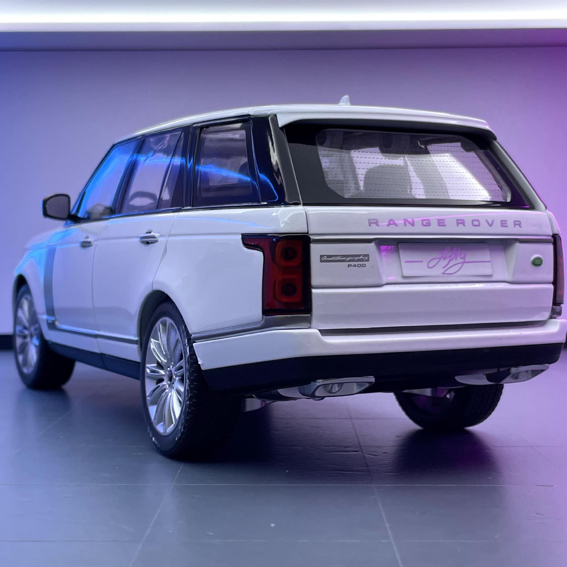 Qiyi aleación coche modelo 1:18 tierra Tiger Range Rover 50 aniversario iluminación efecto de sonido juguete todoterreno vehículo modelo decoración colección