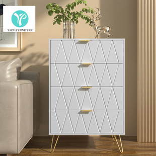 Drawer Cabinet Amazon Panel Furniture Cross-Border Supply Bedroom Drawer Cabinet Fashion Simple Drawer Cabinet Factory Wholesale