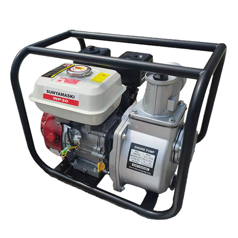 7HP汽油水泵3寸抽水机外贸批发工地抽水农田灌溉鱼塘换水高山送水