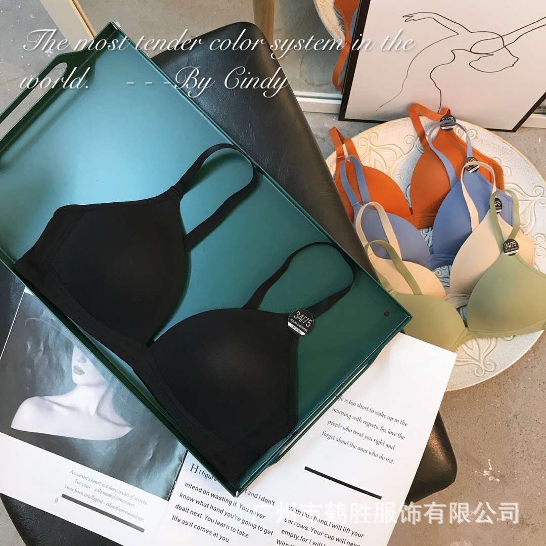 Venta directa de fábrica comercio electrónico transfronterizo Sudeste de Asia Vietnam Tailandia damas sin costuras sujetador de recogida lateral cómodo