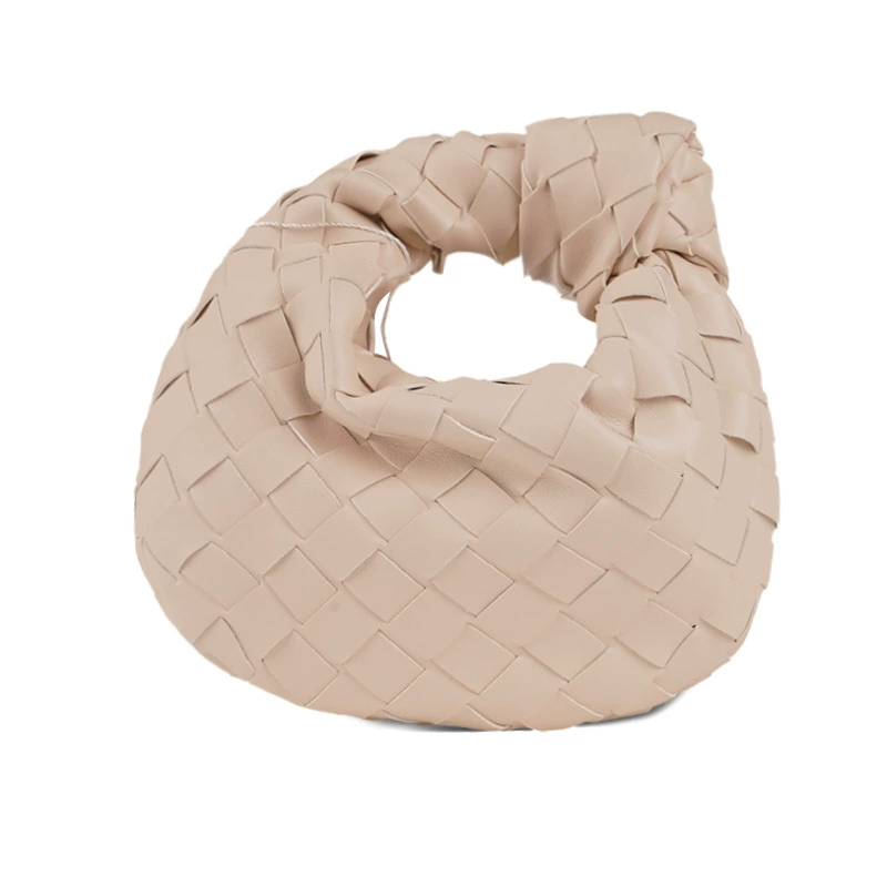 Handmade Woven Cloud Armpit Bag, Mini 17×5×18 cm, Pillow Style, Multi-Color