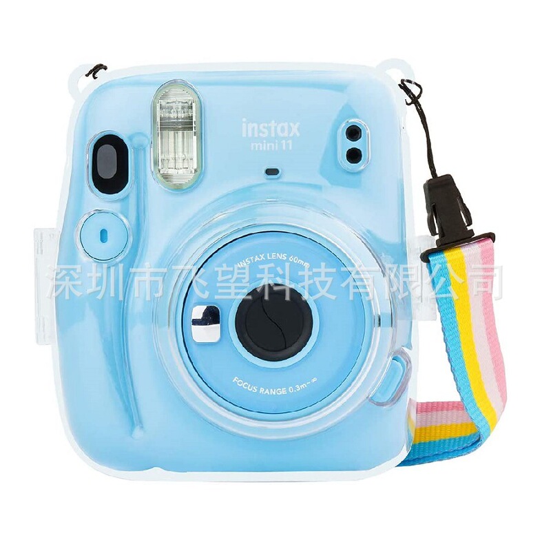 Polaroid instax mini 11 9/8 7c/7s transparent storage case pc crystal case protective case anti-scratch