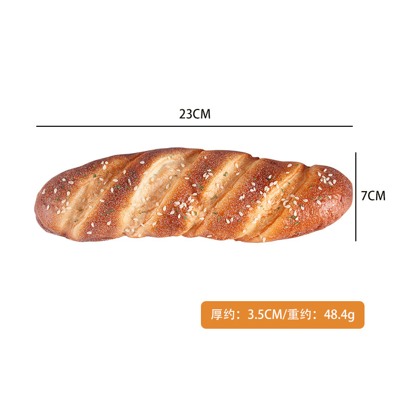 Entrega de una sola pieza PU falso pan decoración de la boda modelo de decoración de la habitación accesorios largo francés palo modelo de simulación de pan