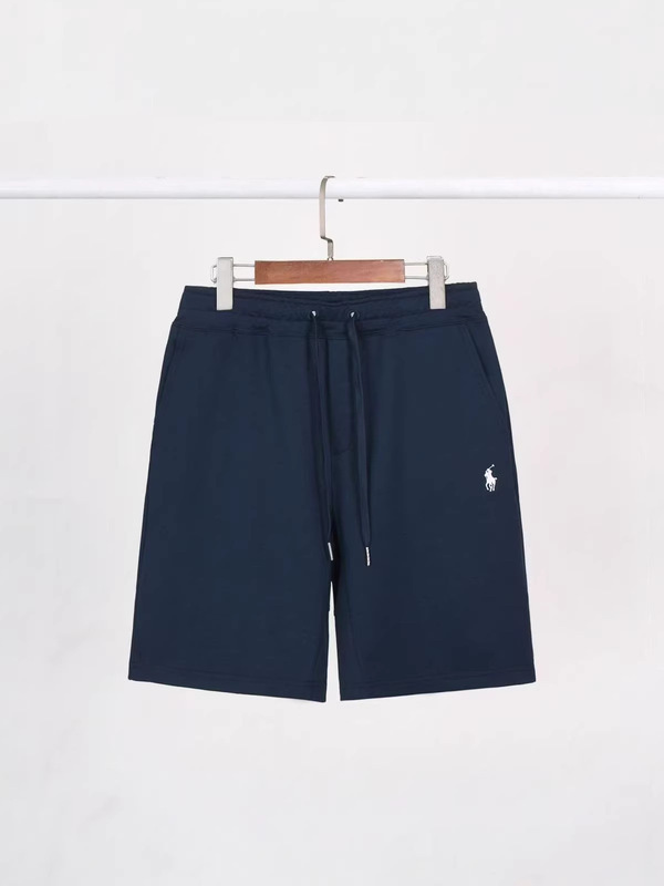 Foreign Trade Raffia Shorts with Embroidered Pony Logo, Made of Premium Cotton, Unisex, Versatile, Cross-Border Five-Point Pants, Golf Casual Pants