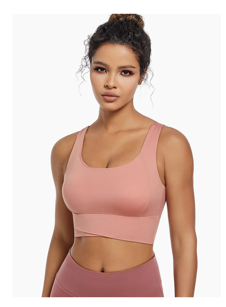 Simple Style Sports Solid Color Nylon Active Tops Bralette display picture 3