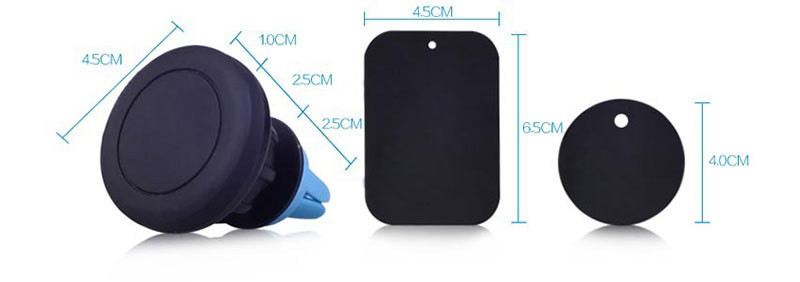 分体磁铁支架 强磁支架 磁吸支架 方圆铁片 车载架