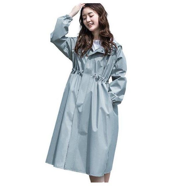 Raincoat Women's Full-Body Summer Single Long Rainproof Adult Coat Cute Cycling Adult Walking Poncho