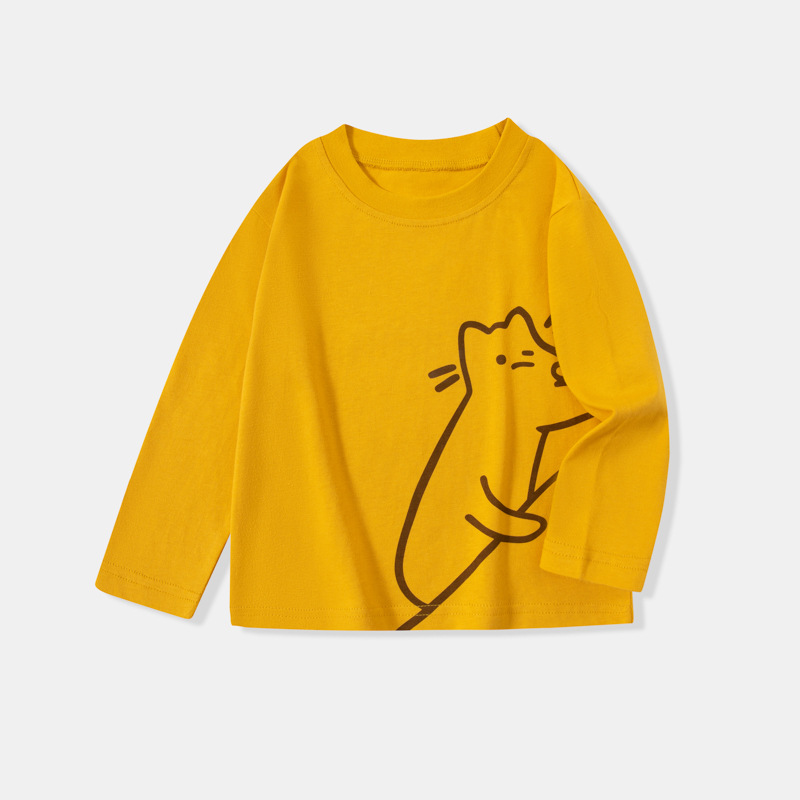 Betop ropa infantil coreana de otoño nuevo niño camiseta de manga larga ropa de bebé chat transfronteriza transmisión en vivo un cabello