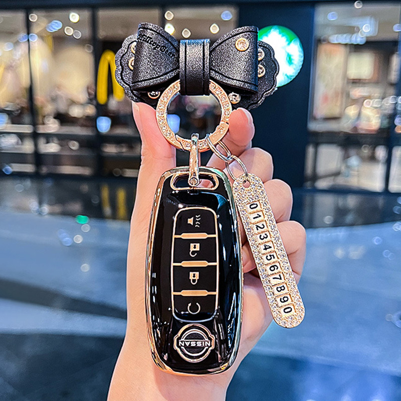 Suitable for 24 Nissan Key Covers, 14Th Generation Sylphy Classic Teana, X-Trail, Qashqai, Tiida, Land Cruiser, and Juke Shell Buckle Suitable for 24 Nissan Key Covers, 14Th Generation Sylphy Classic Teana, X-Trail, Qashqai, Tiida, Land Cruiser, and Juke Shell Buckle