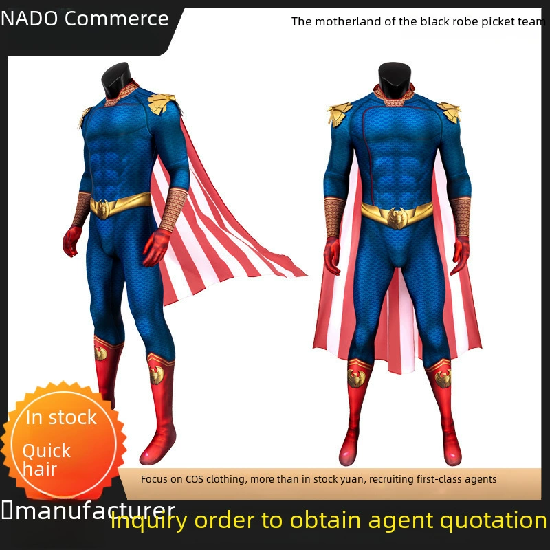 Spot Naduo Trading Black Robe Pickets Motherlanders Tight Clothes Cos Clothes Comics Onesie J19092EA