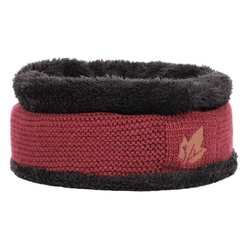 20 Новый зимний кленовый лист хлопковая шапка вязаный костюм на флисовой подкладке утепленная Уличная Повседневная шерстяная шапка комплект из двух предметов