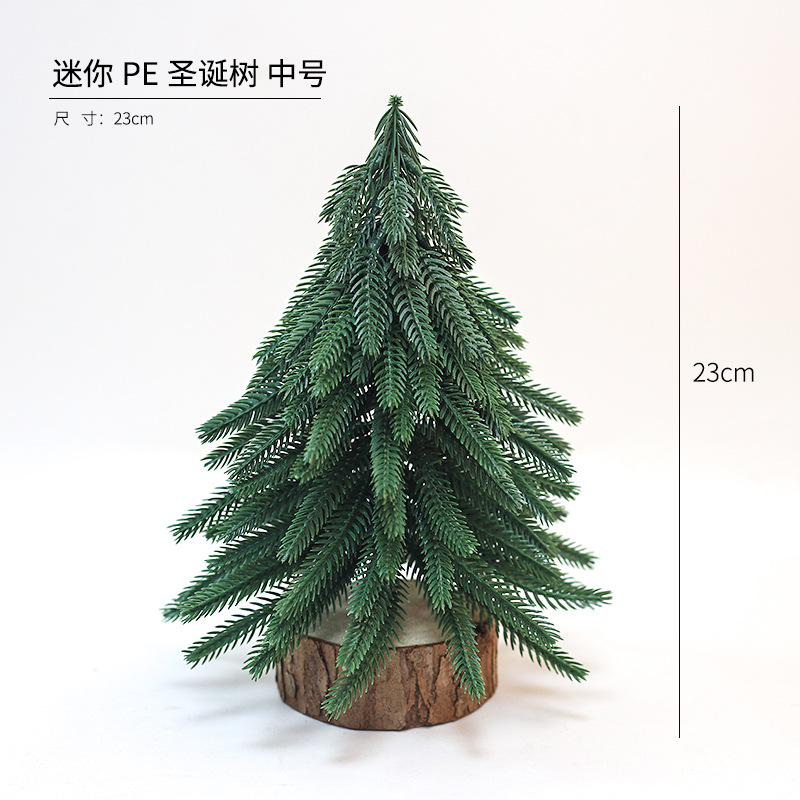 Todo el árbol de Navidad PE Simulación de pino de Navidad decoración sala de estar en el hogar decoración del comedor escenas de vacaciones al por mayor