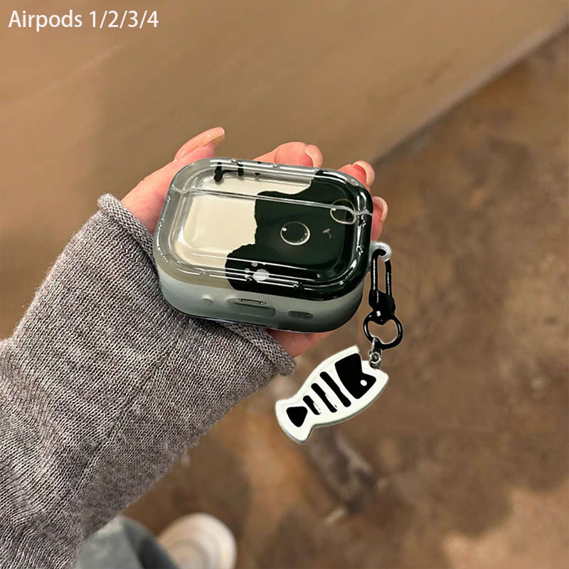 Cute Black Cat Suitable for Apple AirPods Pro2 Generation Bluetooth Protective Cover 2Nd Generation 3Rd Generation 4Th Generation Headphone Case