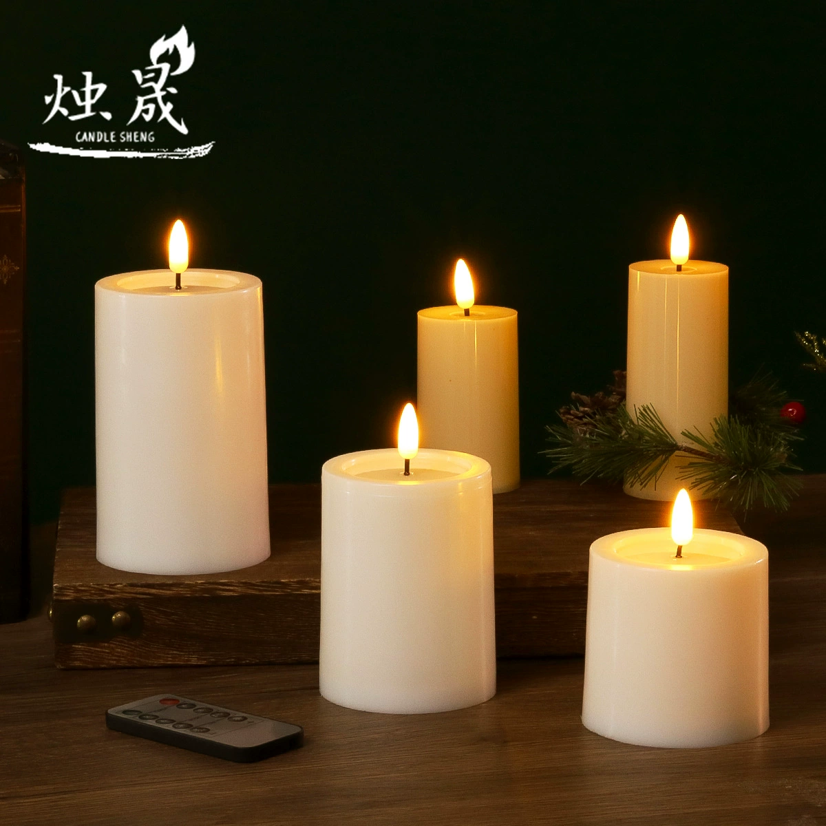 Пуля с плоским ртом пульта дистанционного управления светодиодный электронный свет свечи имитация парафиновой поддельной свечи для свадебного романтического украшения уличного фонаря