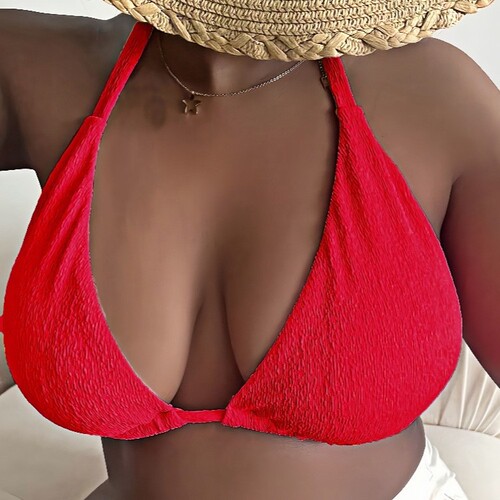 2025 Western and European-style strapless plus-size bikini for women, sexy shaping swimsuit top