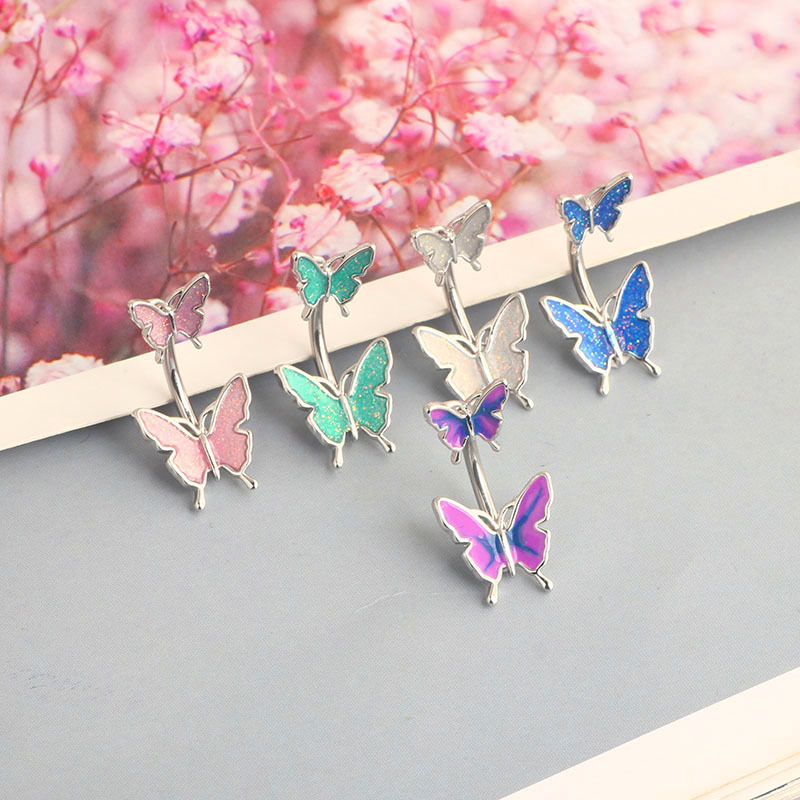 Stainless Steel Oil Drop Flower Butterfly Bee Navel Ring Flame Belly Button Piercing Jewelry detail image 9