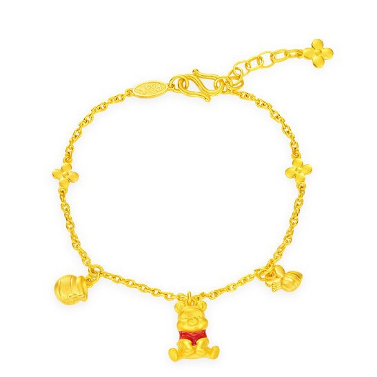 Cross-Border Hot Selling European and American Animation Movies Winnie the Pooh Bracelet Gold-Plated Creative Charm Alloy Jewelry Wholesale Cross-Border Hot Selling European and American Animation Movies Winnie the Pooh Bracelet Gold-Plated Creative Charm Alloy Jewelry Wholesale