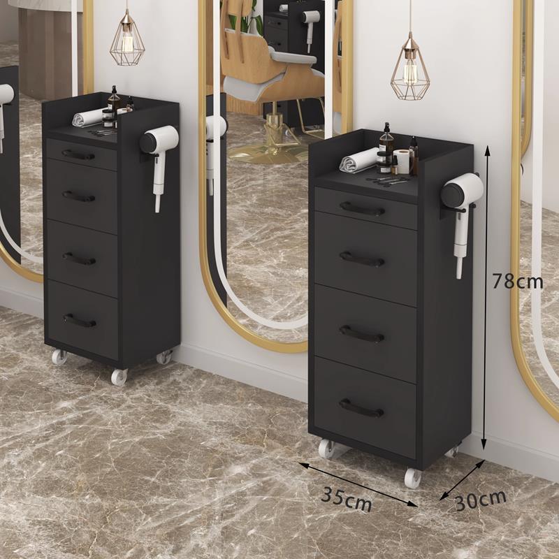 Barbería gabinete salón de peluquería tablero de herramientas barbería tablero de herramientas tablero de corte de pelo gabinete multifuncional estante carro pequeño