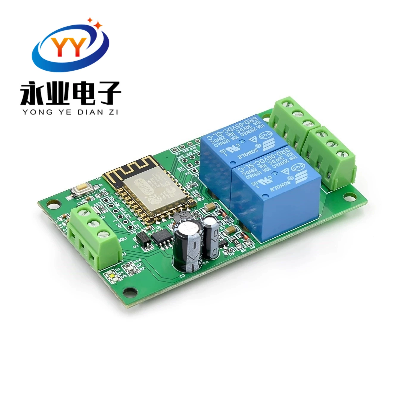 Питание 5V/8-80V ESP8266WIFI двойной релейный модуль ESP-12F платформа развития вторичной разработки
