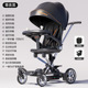 Top with black [self-driving mode + electric remote control + swing + folding + can be used as lying + rotating seat]