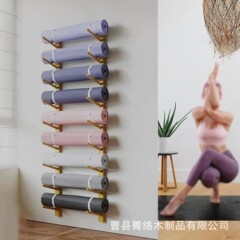 クロスボーダーヨガマット収納フォームヨガスタジオ収納ラック収納キャビネットマッサージローラーピラティス整理棚