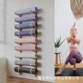 跨境瑜伽垫收纳 泡沫瑜伽馆置物架收纳柜按摩滚轴普拉提整理架子