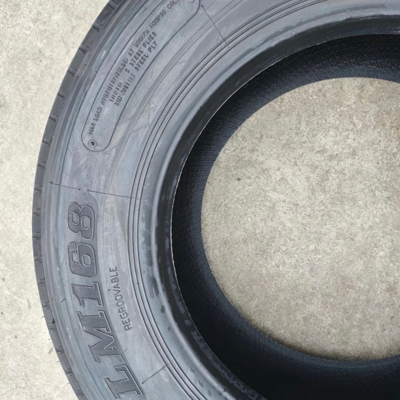 Langma Long March Tire 385/55R22.5LM168 single tire for semi-trailer and trailer, vacuum tire, long-distance high wear-resistance type