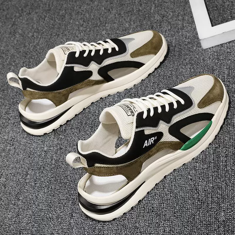 Пляжная обувь мужская 2023 новые модные летние уличные дышащие Молодежные спортивные сандалии Нескользящие износостойкие тапочки с закрытым носком