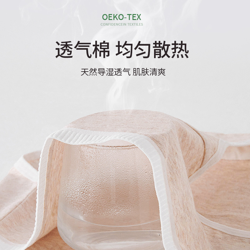 Algodón de grado médico, algodón puro, algodón antibacteriano, entrepierna, triángulo para niñas, algodón para bebés, algodón de clase A, ropa interior para niñas de cintura media de grado médico