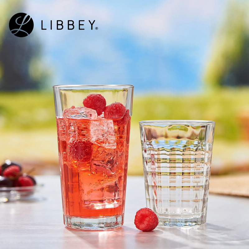 Libby Retro Striped Lattice Glass Cup Hotel Restaurant Commercial Beverage Cup Milk Cup Juice Cup Coffee Cup Libby Retro Striped Lattice Glass Cup Hotel Restaurant Commercial Beverage Cup Milk Cup Juice Cup Coffee Cup