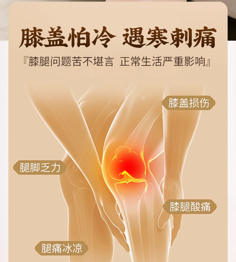 Bian Stone Knee Moxibustion Box with Safflower Moxa Stick Home Warm Therapy Tool for Knee Joint Care overview