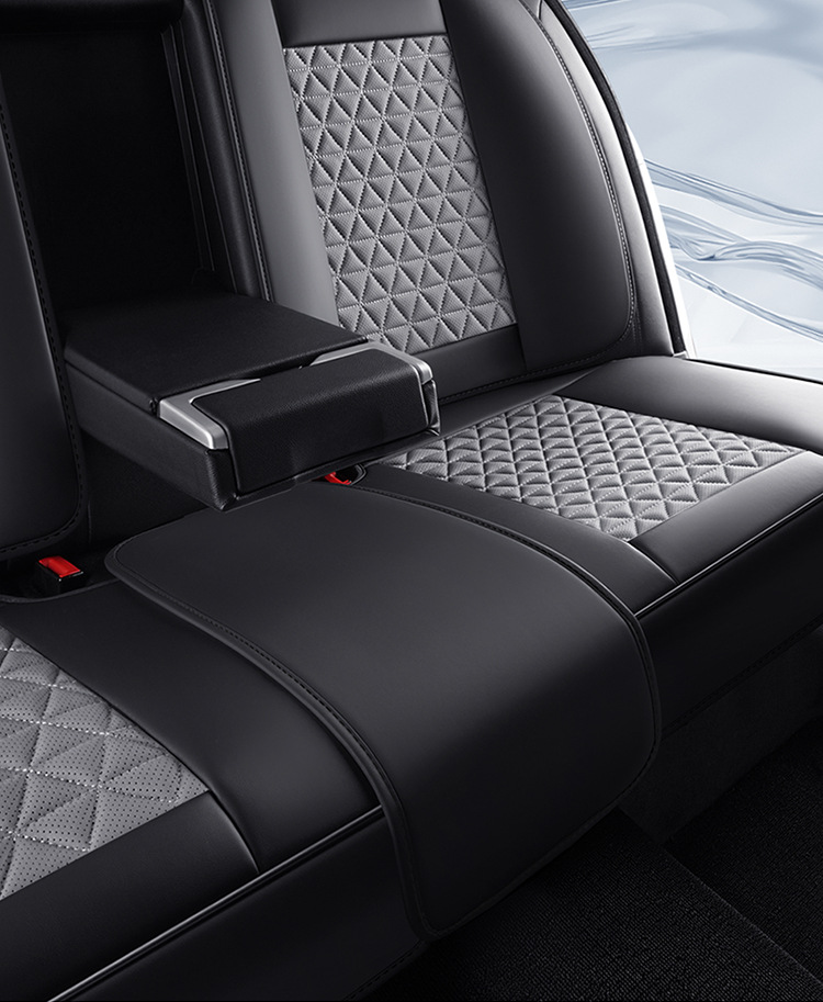 Car Seat Cushion, Waist Support, Wing Protection, Five-Seater Four-Season Cushion, All-Inclusive Seat Cover, Seat Cushion, Nappa Leather, Amazon Europe and America Cross-Border