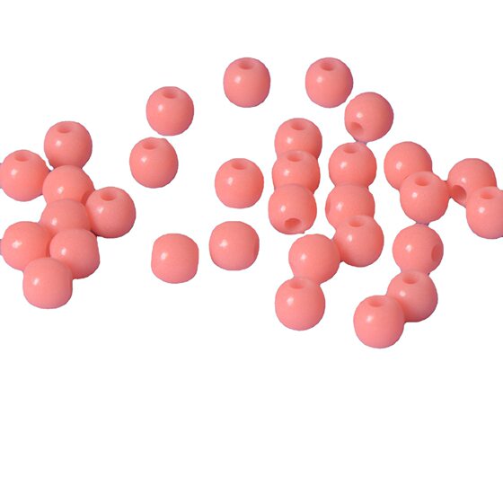 Trendy TIDE luminous jade beads round yellow pink bean luminous beads sea fishing Luya accessories fishing gear wholesale