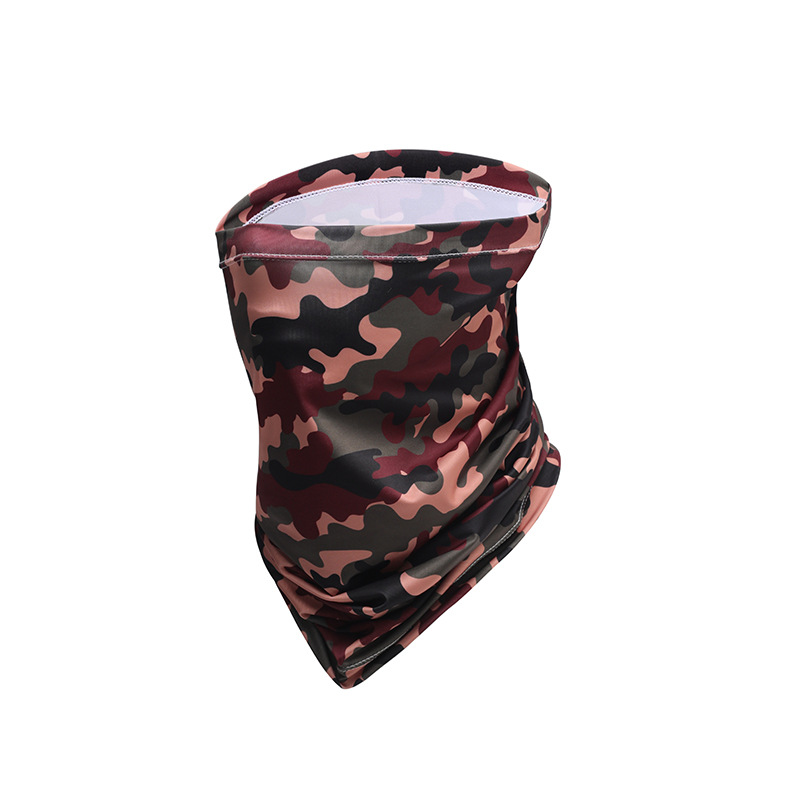 Ciclismo máscara de protección solar Sombrilla de seda de hielo máscara de protección UV de viaje al aire libre pañuelo mágico bufanda elástica de secado rápido