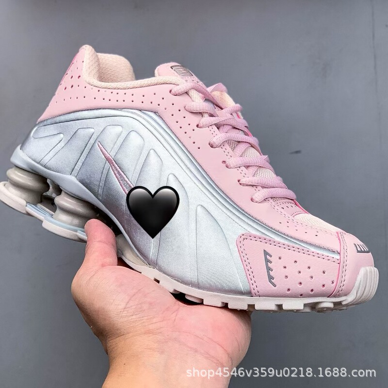 莆田靴 SHOX R4 シリーズロートップカジュアルエアクッションスポーツシューズ滑り止め耐摩耗性通気性衝撃吸収ランニングシューズ|undefined